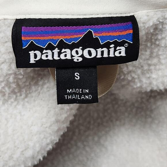 Patagonia Better Sweater Womens Small Cream Green Full Zip Fleece Jacket 25542 - Picture 12 of 15